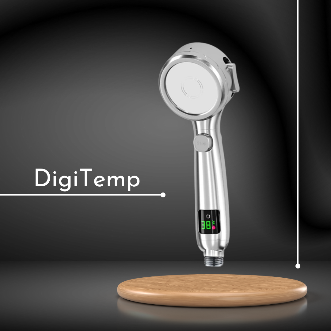 (NEW) DigiTemp Digital Shower Head