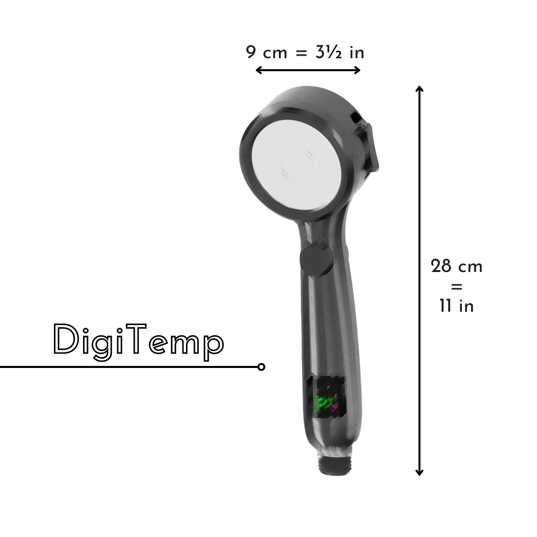 (NEW) DigiTemp Digital Shower Head