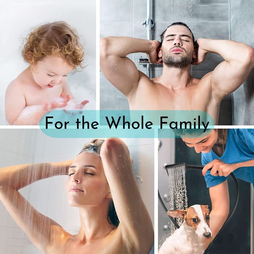Luxury shower head suitable for the whole family even the dog